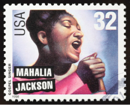 Picture of stamp commemorating Mahalia Jackson