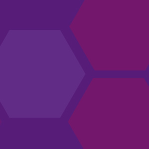 hexigon shapes in shades of purple on a purple background