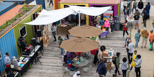 Urban Juncture’s Boxville, a shipping-container-based enterprise accelerator, serves Bronzeville residents and visitors and offers local entrepreneurs a unique opportunity.