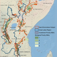 Africa conservation map